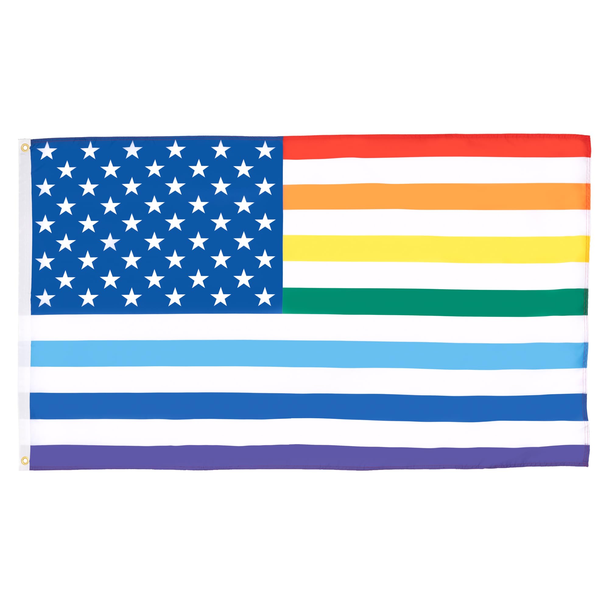 AZ FLAG - Rainbow Peace Love Happiness Flag - 2x3 Ft - 100D Polyester Gay Pride Banner with Two Metal Grommets - Fade Resistant - Vivid Colors - 2' x 3' Feet - 90x60 Cm — view 233