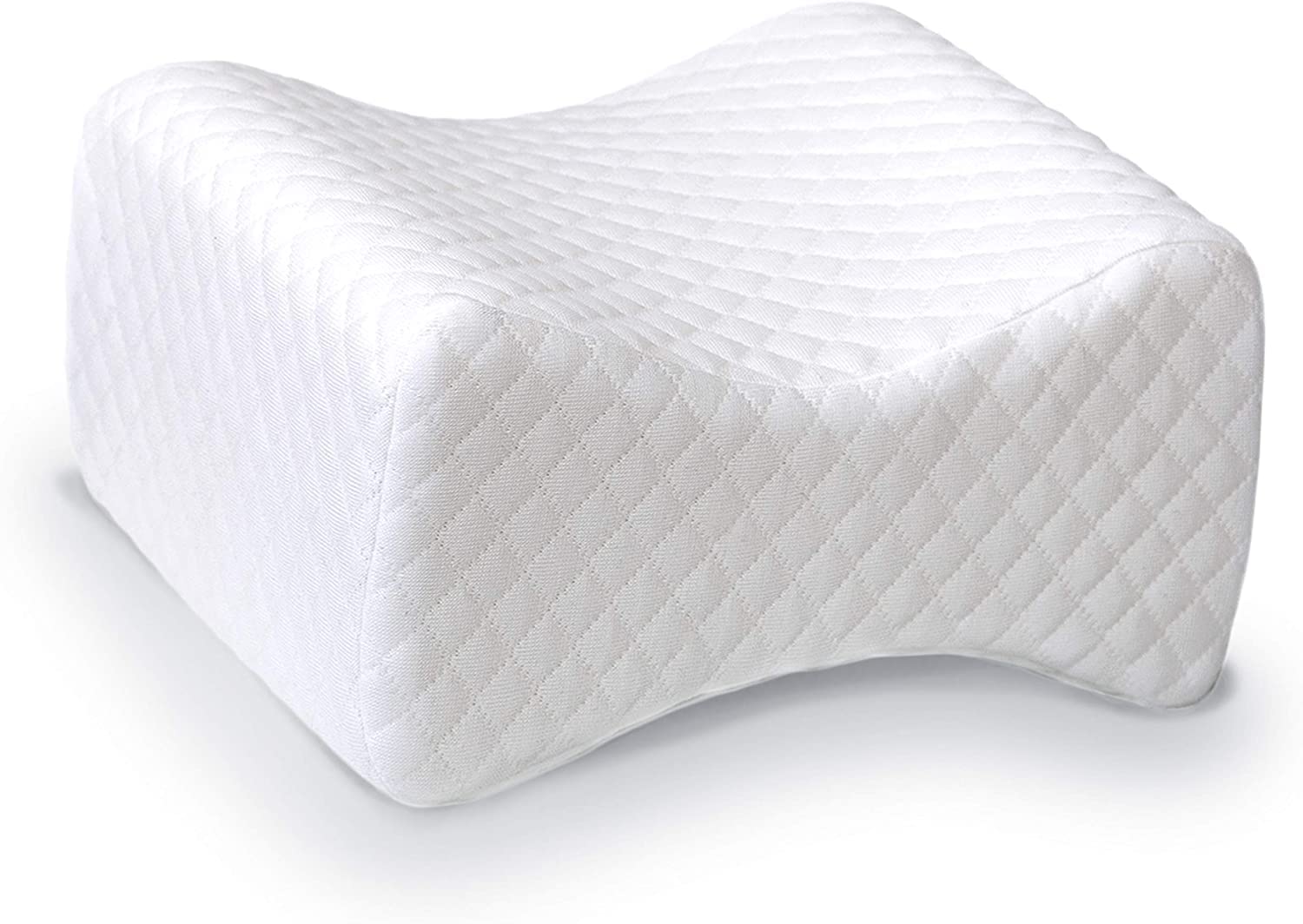 Knee Pillow for Back & Hip Pain Relief, Side Sleepers | Orthopedic High Density Firm Memory Foam Leg Positioner Knee Pillow Contour Wedge | Pregnancy, Spine Alignment, Posture Support