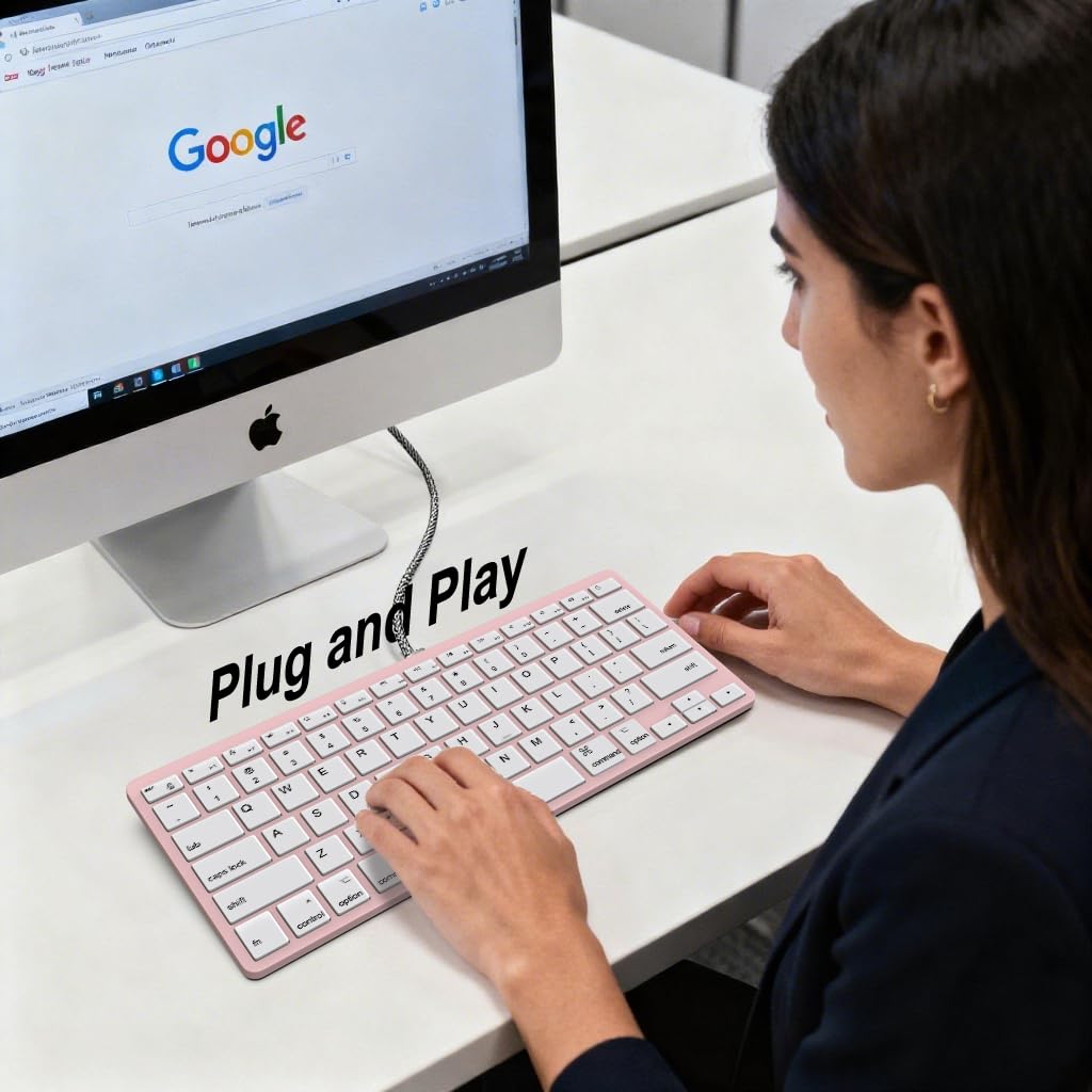 Amazon | Apple Mac用ウルトラスリム有線キーボード USB & Type-C変換