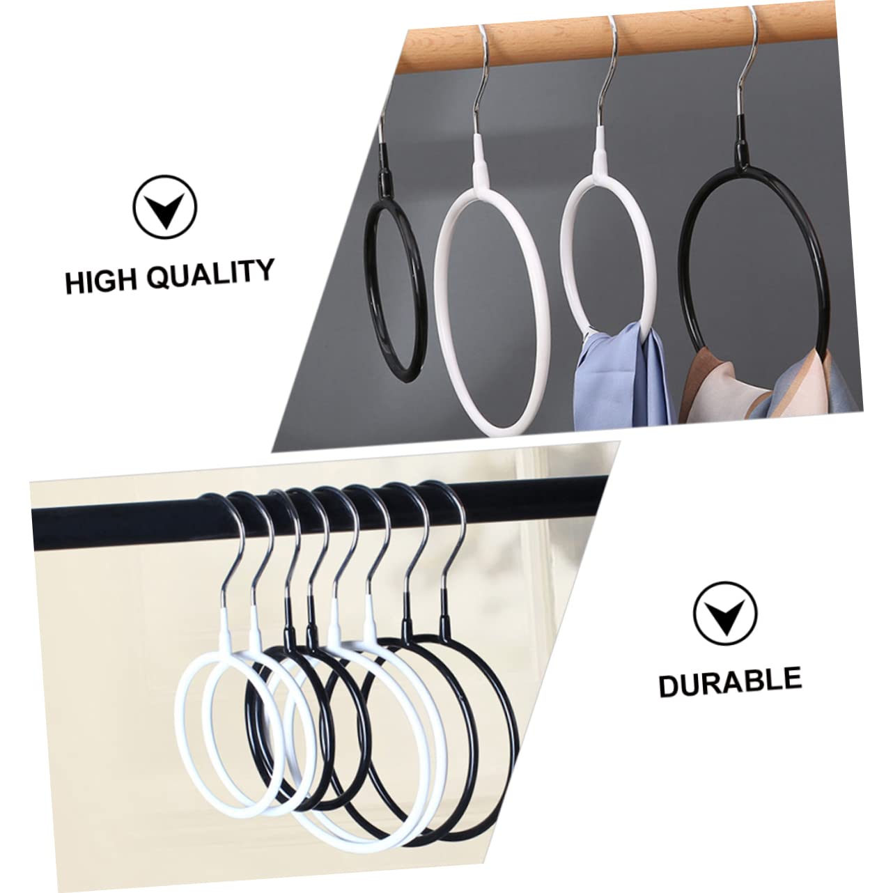 Alipis Metal Ring Hook Scarf Storage Ring Scarf Hanger Organizer Belt Scarf Hangers Necktie Scarf Holding Ring
