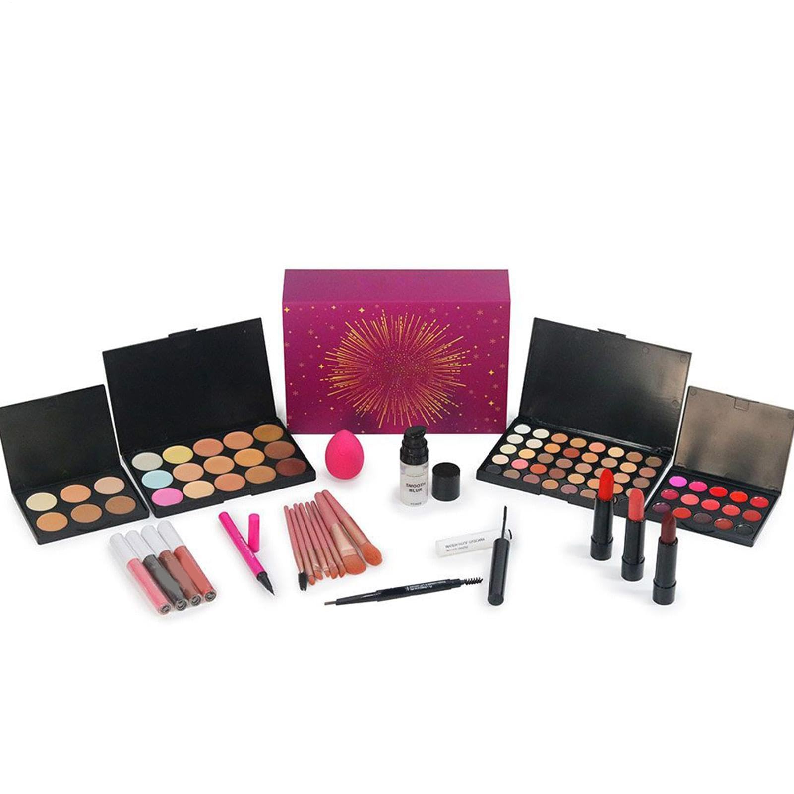 Set di trucchi - Palette di ombretti, pennelli per rossetto per il viso