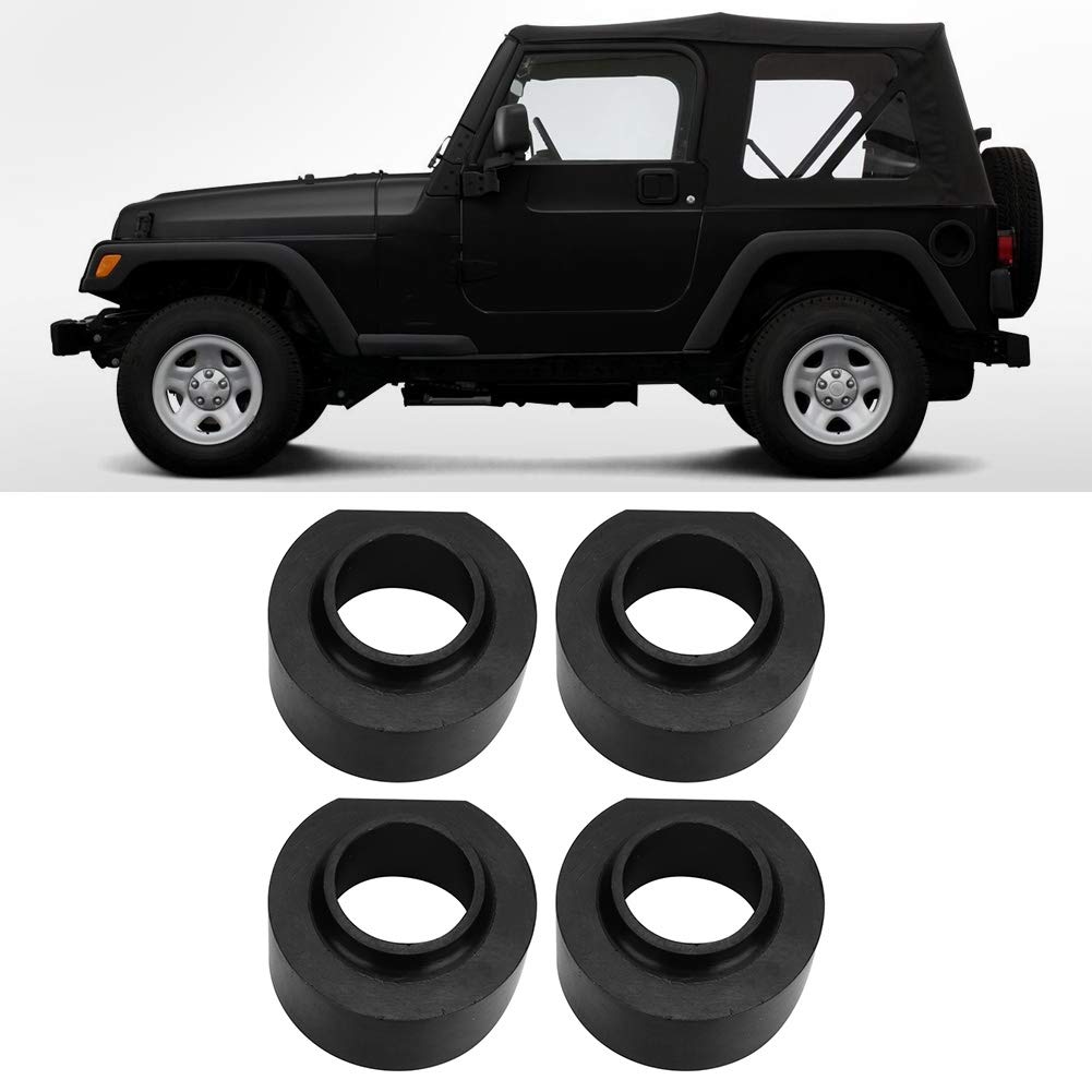 Höherlegungsblöcke,Auto-Hebebühne-Kit, 4 Stück Front-Heck-Lift-Kit, 2 Zoll Leveling-Lift-Kit Passend für (TJ Chassis) (ZJ Chassis) 1993-1998