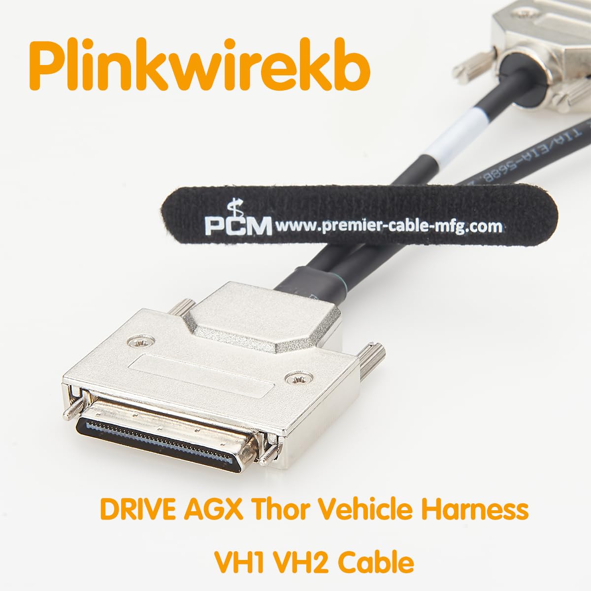 VHDCI Câble répartiteur 68 broches vers double DB9 femelle RS232 pour port de harnais de véhicule NVIDIA DRIVE AGX Thor VH1 VH2 Déboguage série pour conduite autonome 0,15 m