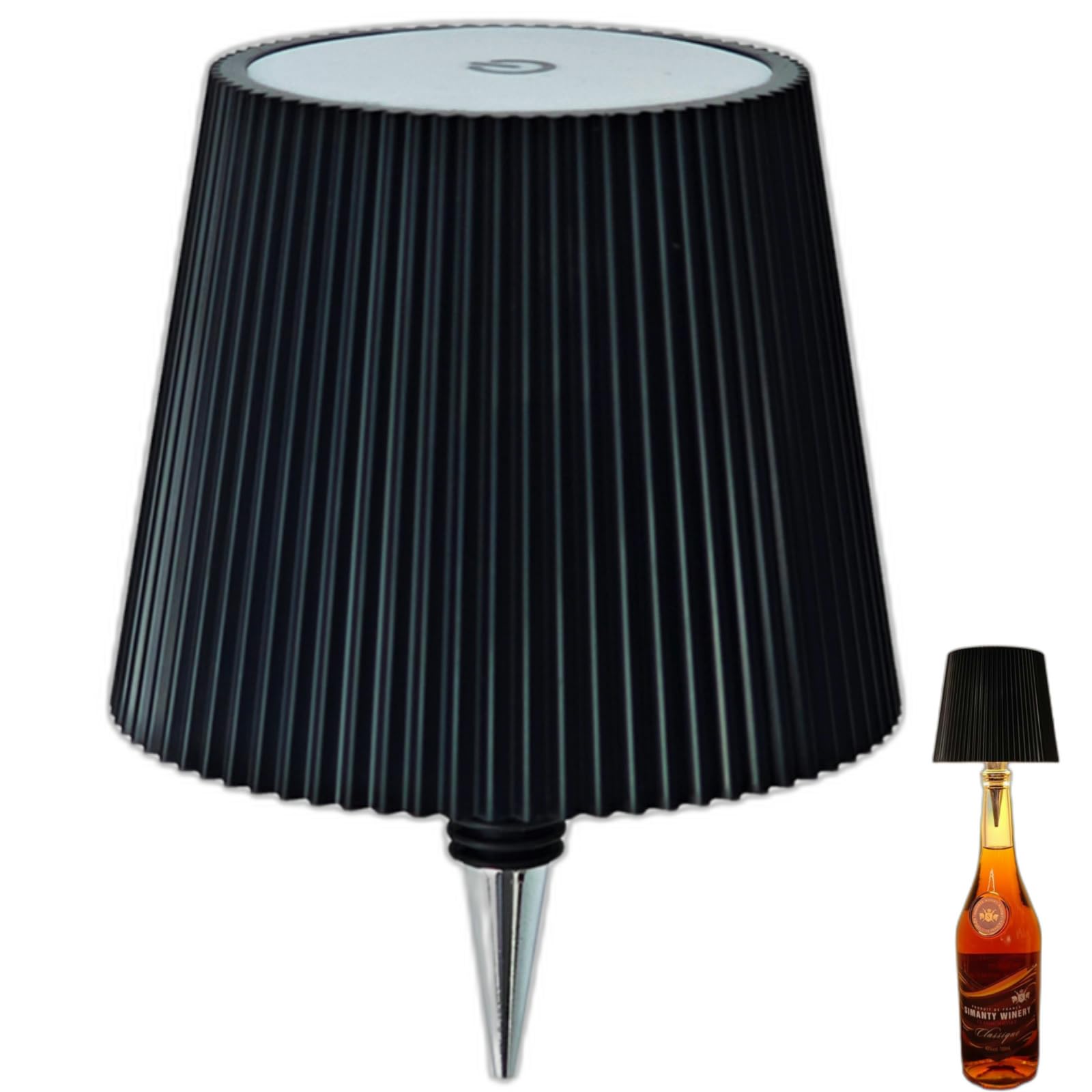 Lampada Per Bottiglia Ricaricabile LED - Controlo Touch, 3 Modalità Luce, Impermeabile IP54, Con 2 Teste - Foto 8