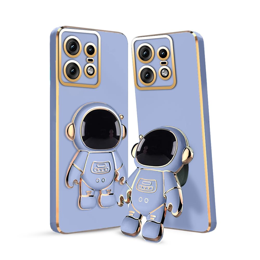 KARWAN®️ 3D Astronaut with Folding Stand Back Cover Case Compatible for Moto Edge 50 Pro| Slim electroplated case | Stand case | Soft TPU | Space Astro Theme | Camera Protection-Blue (B0D98824MT) Amazon Price History, Amazon Price Tracker