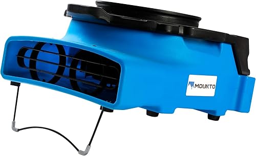 Miniatura 2 de MOUNTO 14hp 1200cfm 2 velocidades de bajo perfil aire mover piso alfombra secador ventilador ventilador para la restauración de daños por agua