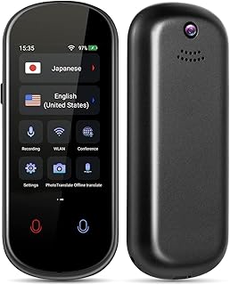 Instant Lanquage Translator Device，Electronic Foreign Language Translators，Two-Way Smart Voice and Photo Pocket Translator Real Time, 138 Languages Supported, Standy 180H, Portable Offline Translatio