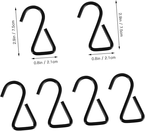 Miniatura 7 de Cabilock Ganchos para colgar 10 piezas de ganchos de acero inoxidable, ganchos para colgar en la cocina, ganchos en forma de S, ganchos en forma de