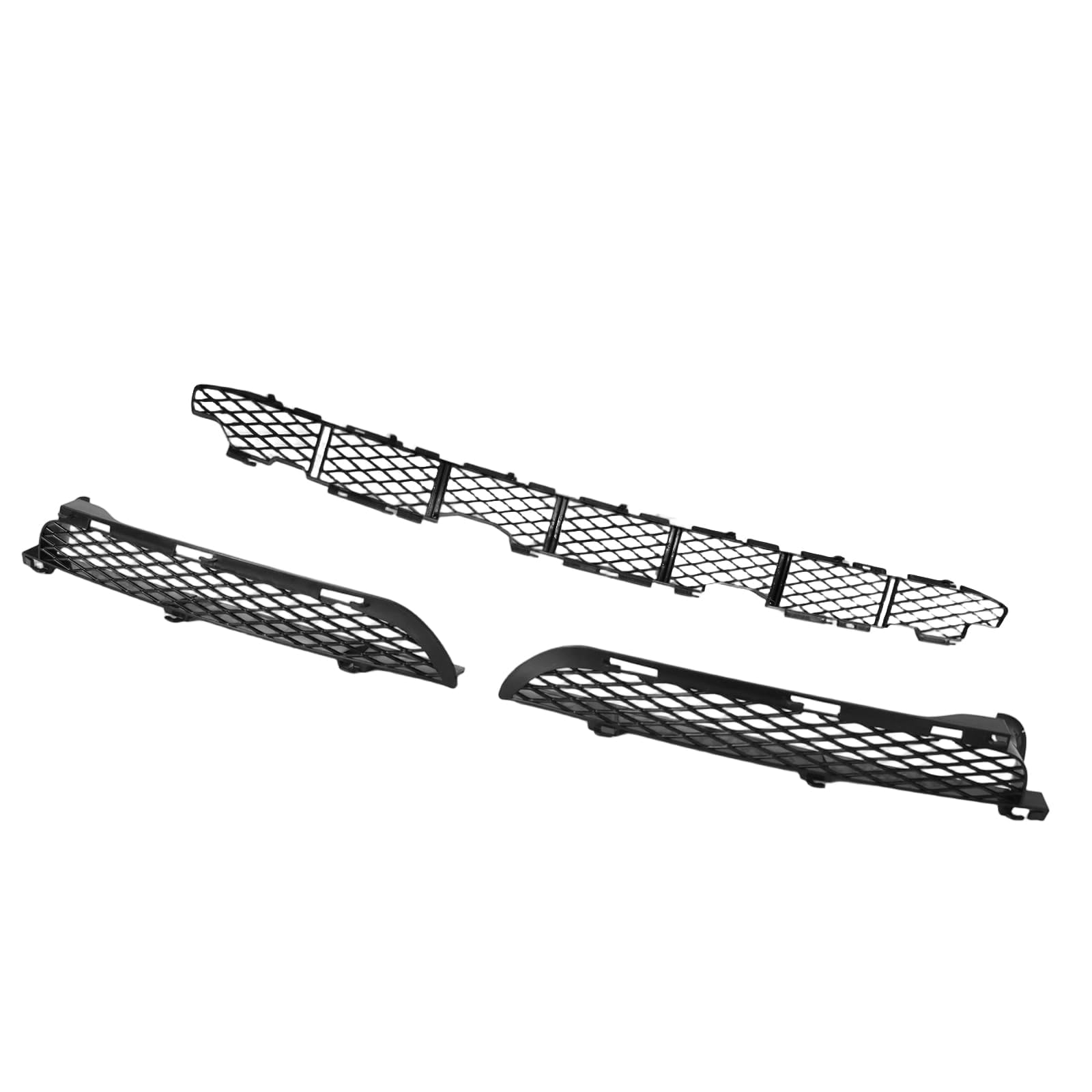 3-teiliges Set Lüftungsgitter Stoßstange vorne Kompatibel mit BMW X5 E53 2003-2006 51117116398 51117116397 51117111767