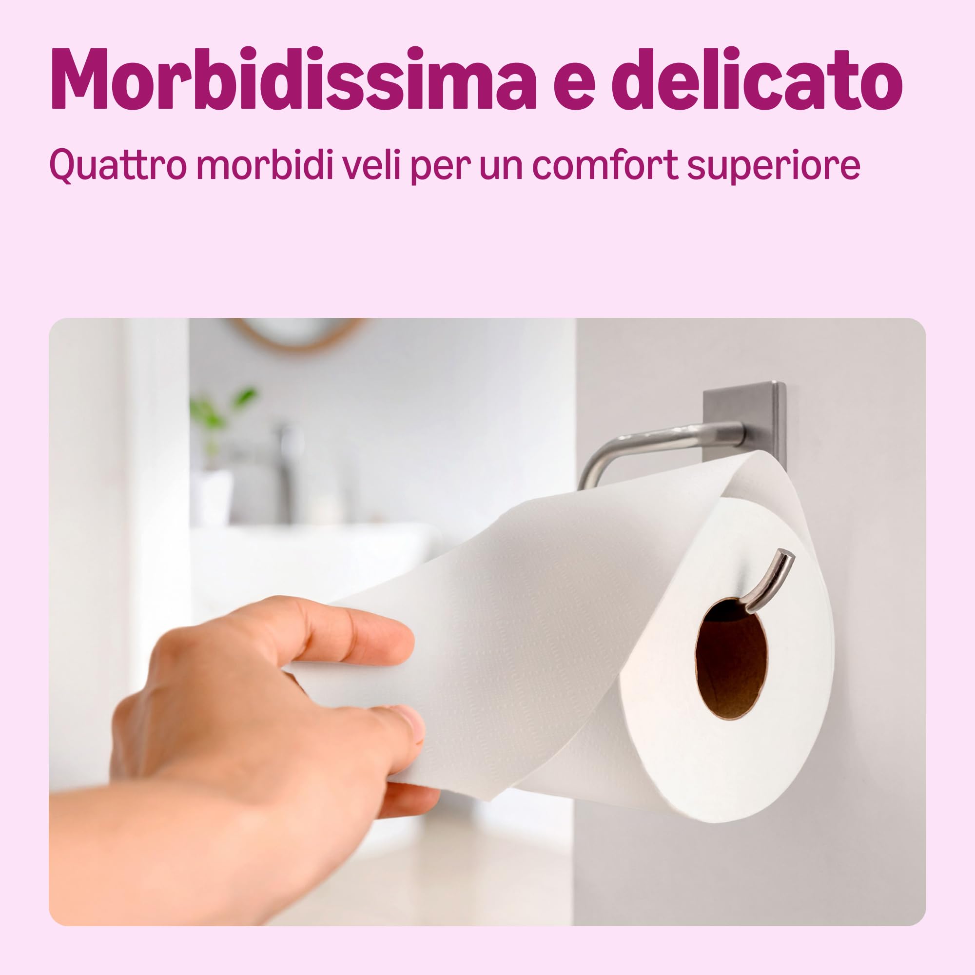 by Amazon, Carta Igienica Ultra Morbida, 4 Veli, 9 Rotoli (1 Confezione da 9), 160 Strappi per Rotolo, Certificata FSC