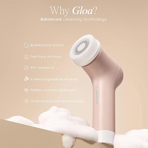 Miniatura 5 de Gloa - Cepillo de limpieza facial y corporal de Project E Beauty  3 cepillos de limpieza  Limpiador de poros  Cepillos para limpieza  Exfoliante