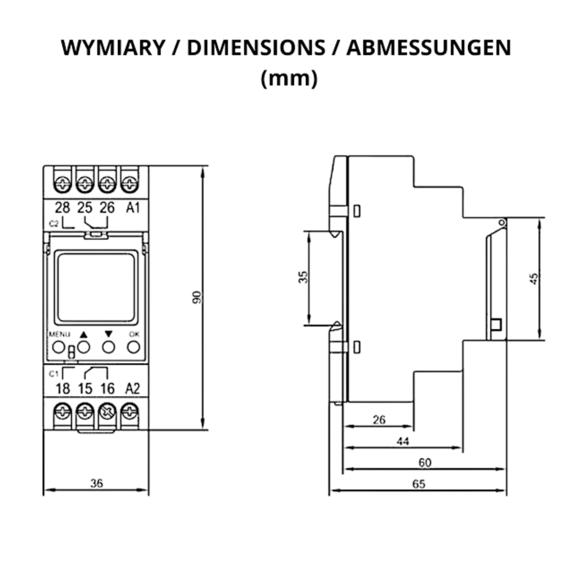 Cuadro Electrico ORNO PRE-451 Interruptor Horario Astronu00f3mico