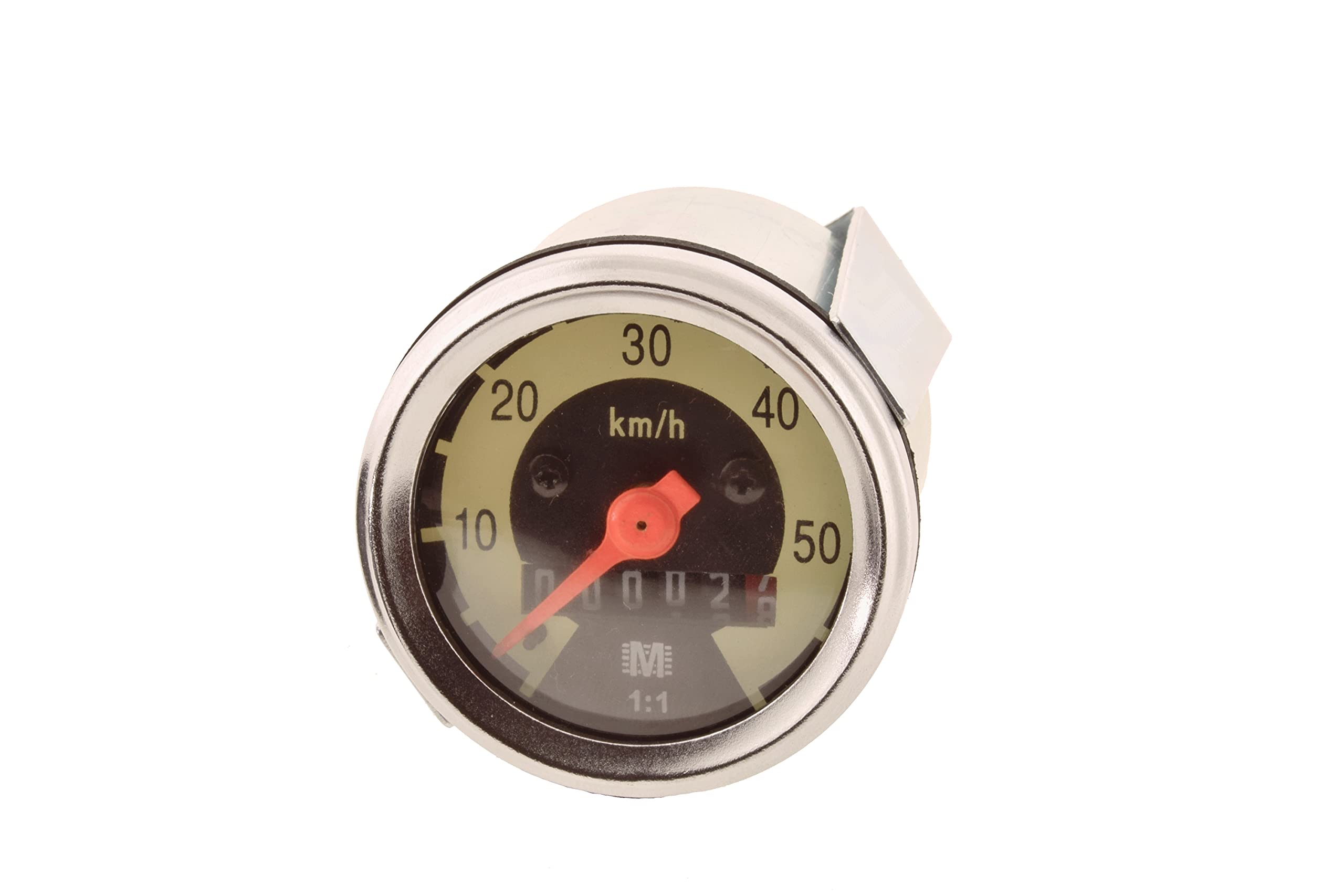 Tachometer SR2 KR50 60 km/h Skale schwarz- hellelfenbein, alte Optik