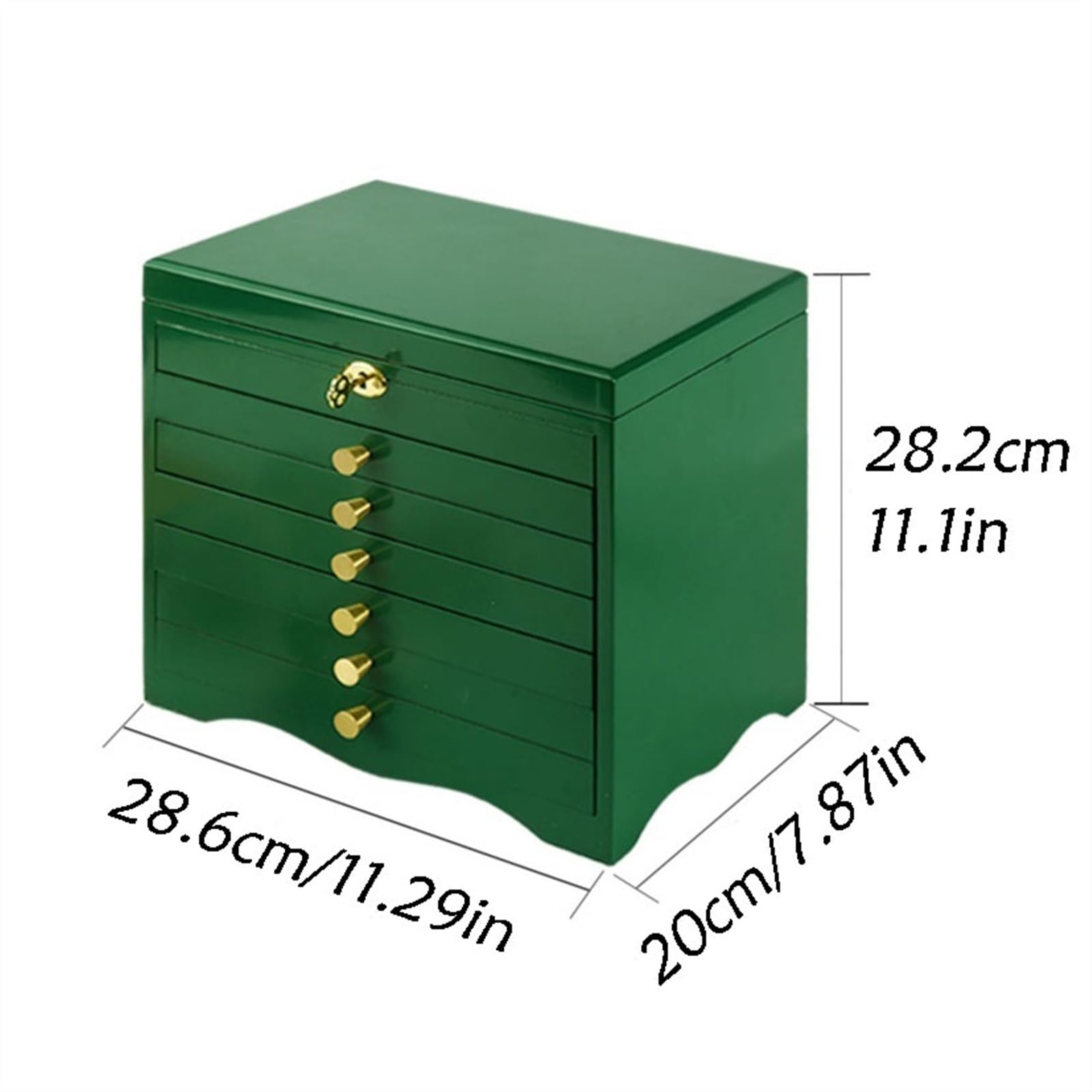 Jewelry Boxes Jewelry Box Wooden Multi Layer Retro Jewelry Necklace Storage Box with Lock Jewelry Boxes