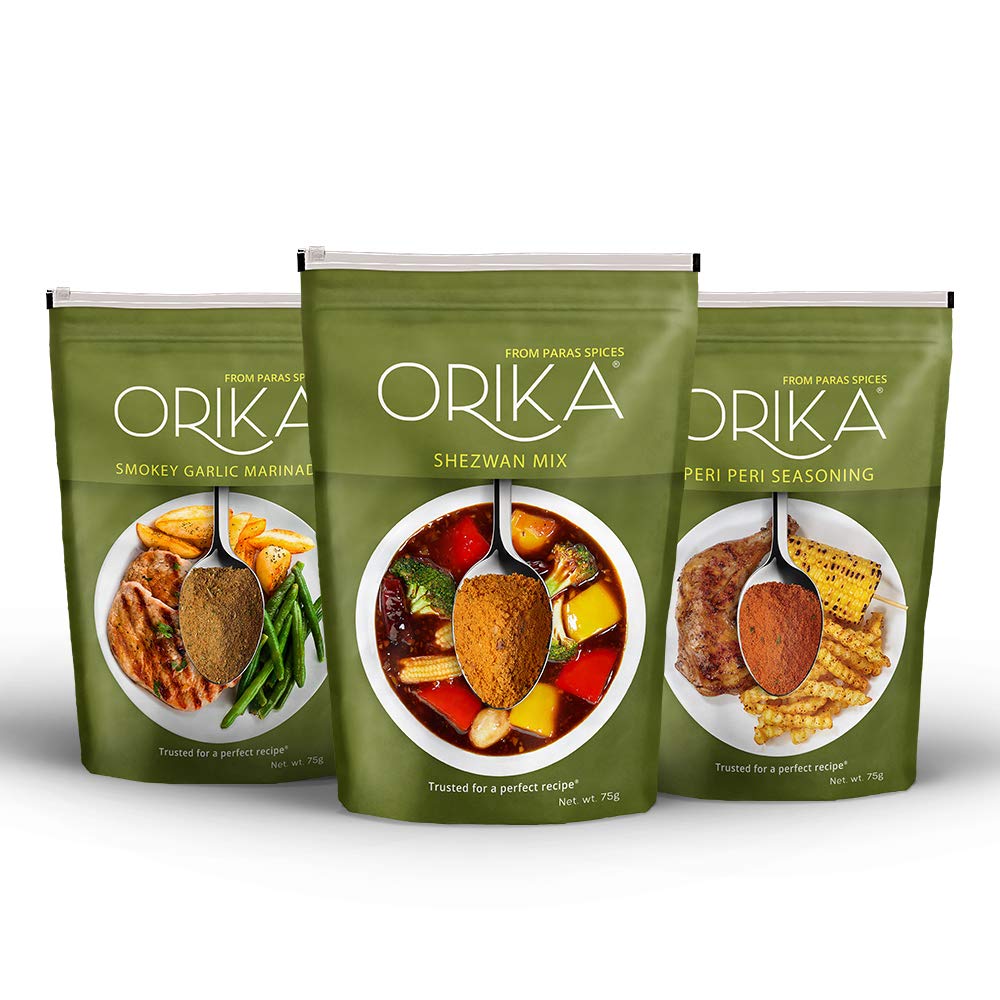 See full amazon price history chart for ORIKA Schezwan Mix, Smokey Garlic Marinade, Peri Peri Seasoning (Pack of 3, 75gms Each) ORIKA Schezwan Mix, Smokey Garlic Marinade, Peri Peri Seasoning (Pack of 3, 75gms Each) (B08CBLQ2YZ) Amazon Price History, Amazon Price Tracker