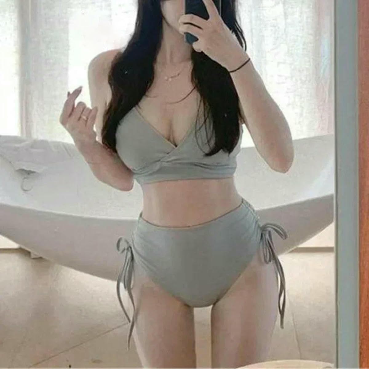 Damski strój kąpielowy bikini z poliamidu | Wielokolorowe damskie stroje kąpielowe bikini w wielu rozmiarach