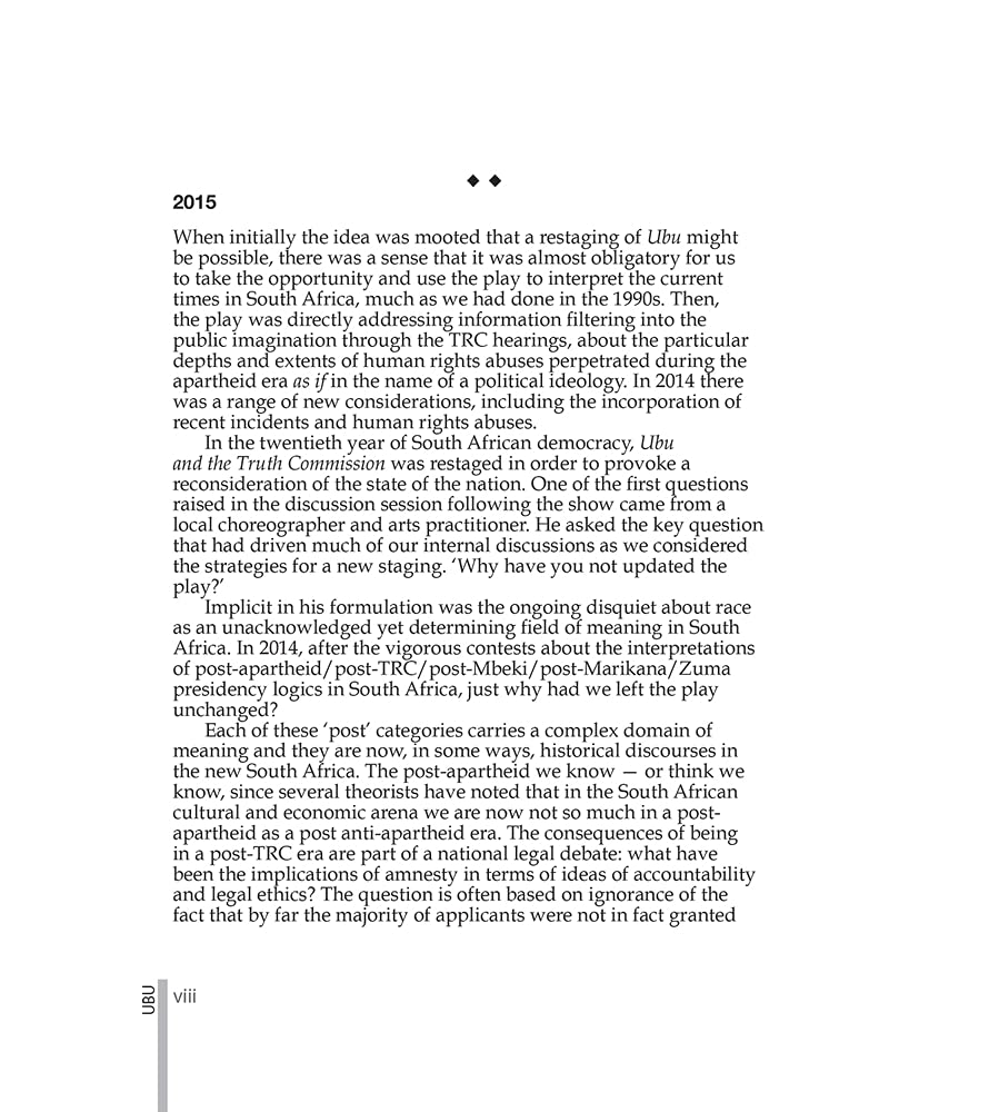 Restaging Ubu and the Truth Commission: 20 Years On