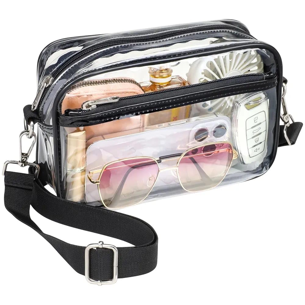 PROUDME Women’s Clear Transparent Sling Bag – Clear PVC Crossbody Purse with Adjustable Strap & Zip Closure, Stadium-Appro... - Review, Price and Buying Guide