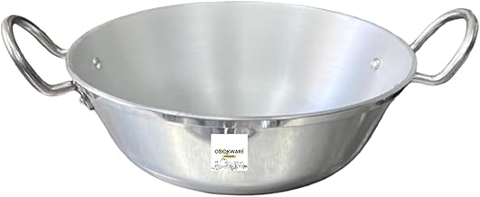 Aluminium Heavy Base Kadai Deep Frying Kadhai (4500ml Approx)