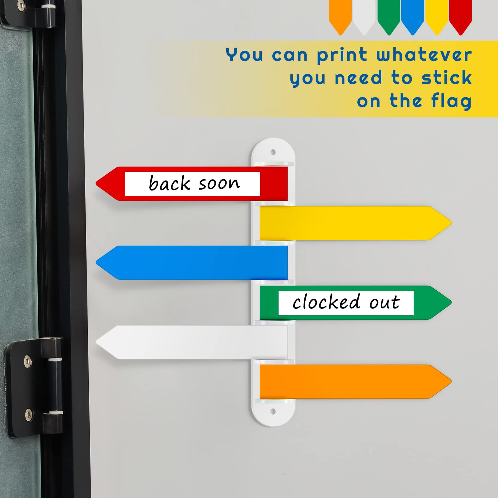 2 Pack Exam Room Flags 7'' Long Door Flags for Medical Office Primary