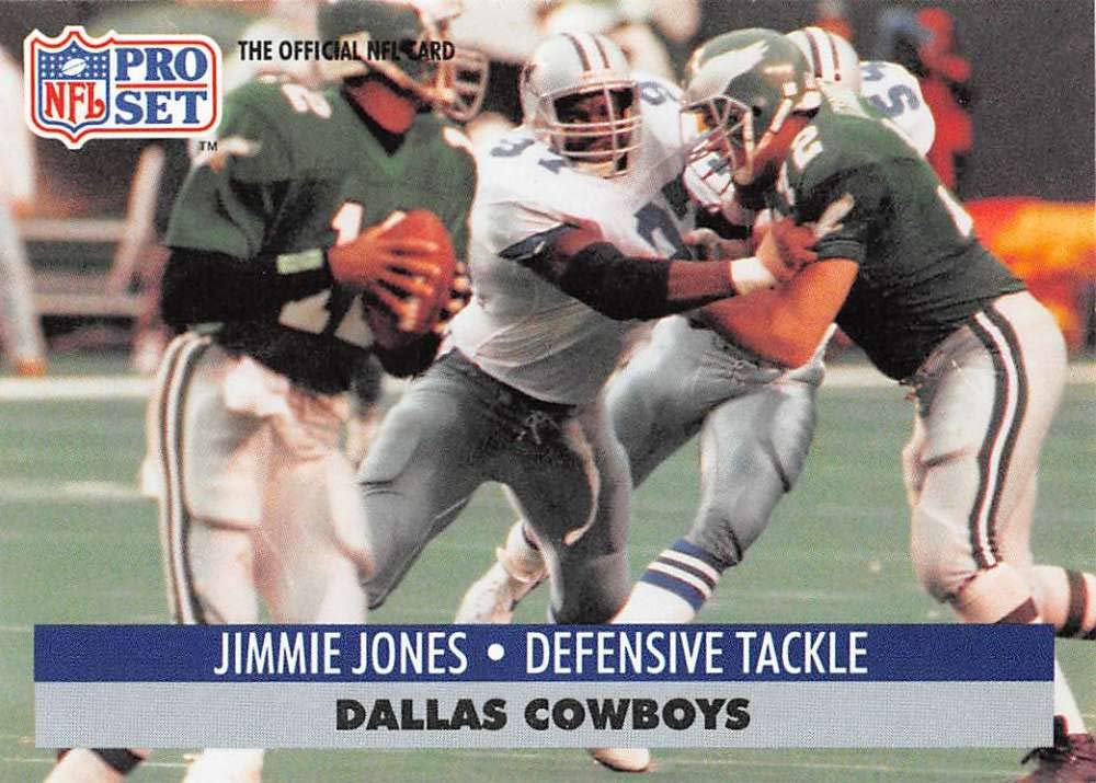 Amazon.com: 1991 Pro Set Football #480 Jimmie Jones Dallas Cowboys