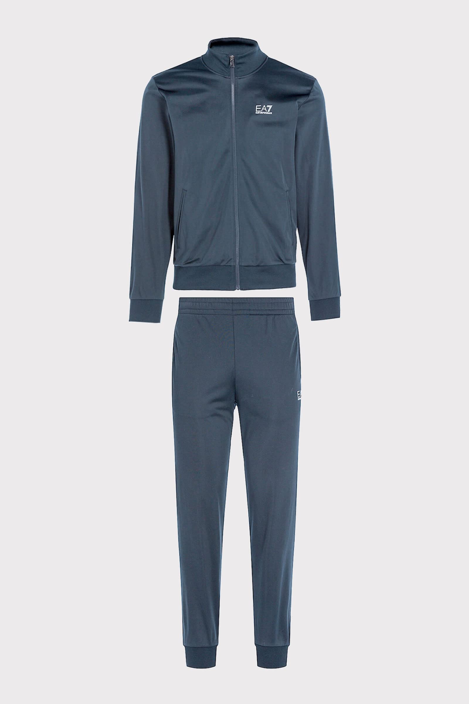 Emporio Armani EA7 Tuta Uomo Core Identity in Jersey Cotone con Zip