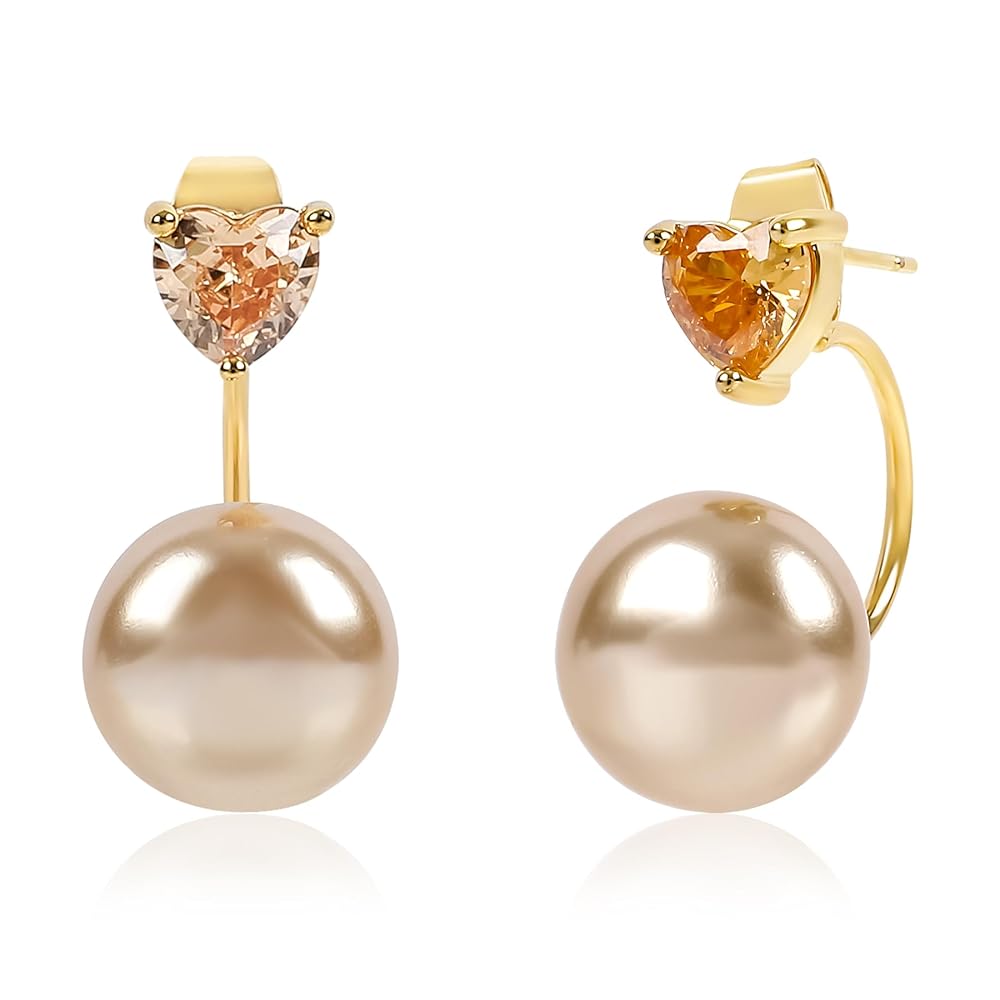 正規品・関税込み◆HEI◆cubic & pearl jacket earring Hei】cubic & pearl jacket earring☆ピアス☆送料・関税込 (Hei