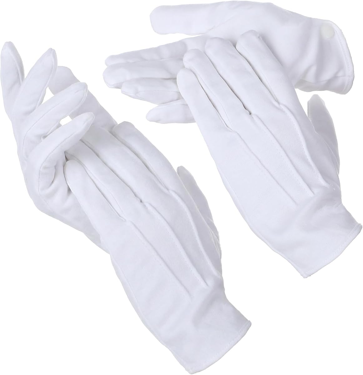 2 Pairs White Gloves for Church, White Gloves Women Men