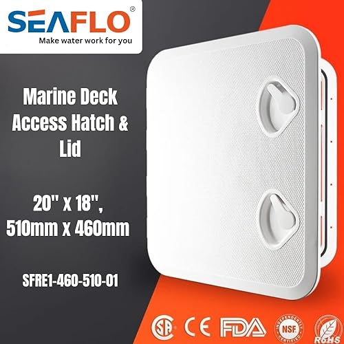 Miniatura 7 de SEAFLO Escotilla de acceso para cubierta de barco marino Elija tamaño y color