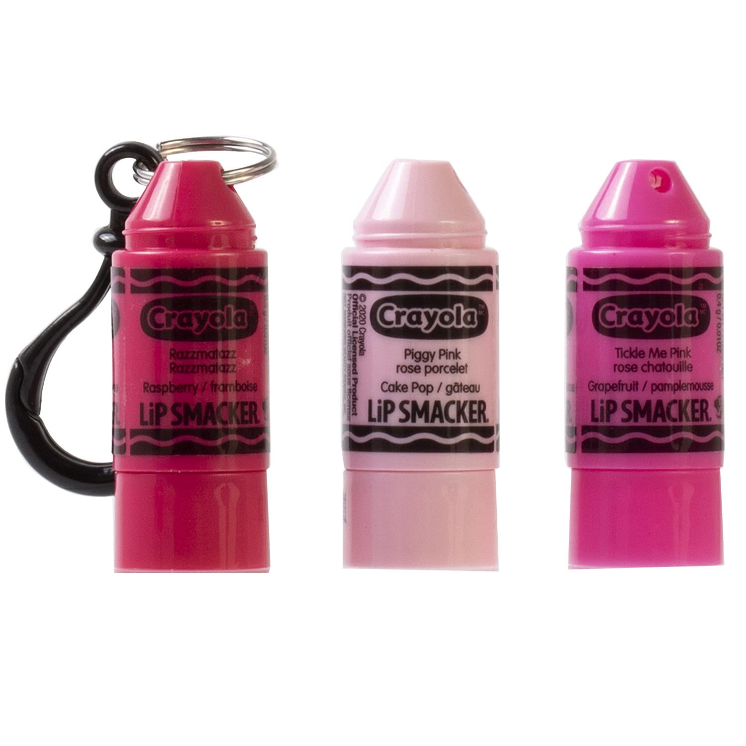 Crayola Crayon Stackable Flavored Clear Balm Pink, Pinks, 0.03 Ounce