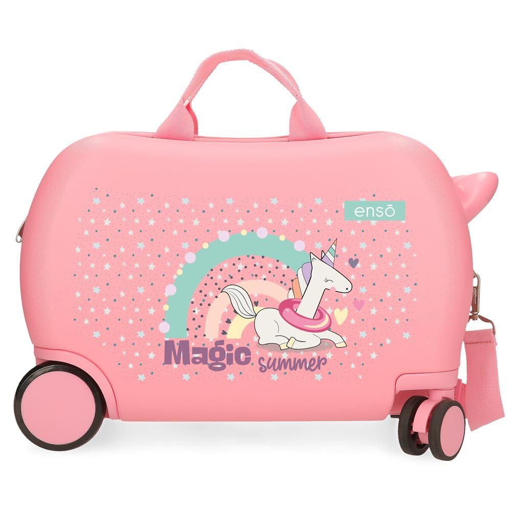 Enso Magic Summer Maleta Infantil Rosa 45x31x20 cms Rígida ABS 27,9L 1,8 kgs 2 Ruedas Equipaje Mano