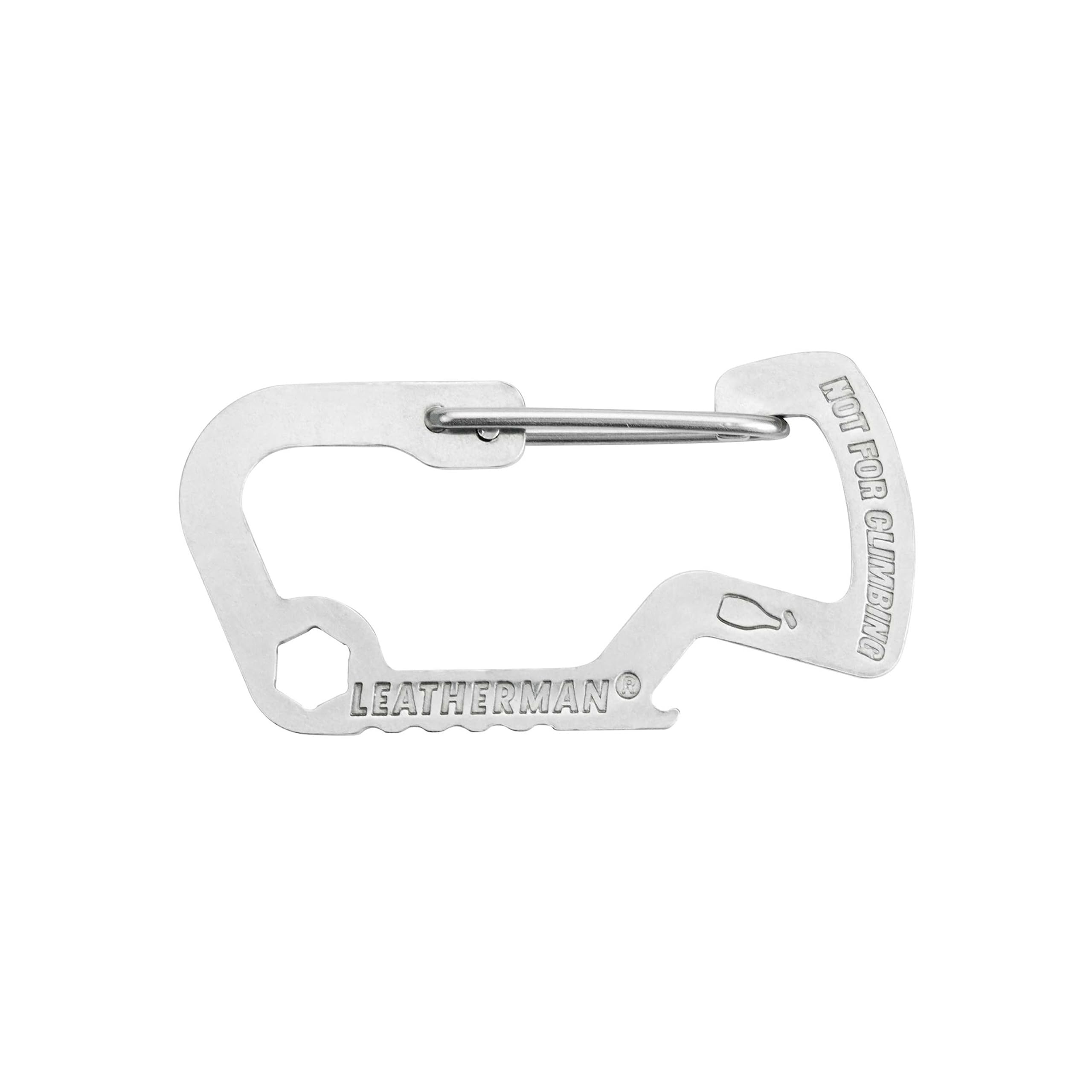 Carabiner Accessory - Stainless Steel with Bottle Opener & Hex Wrench