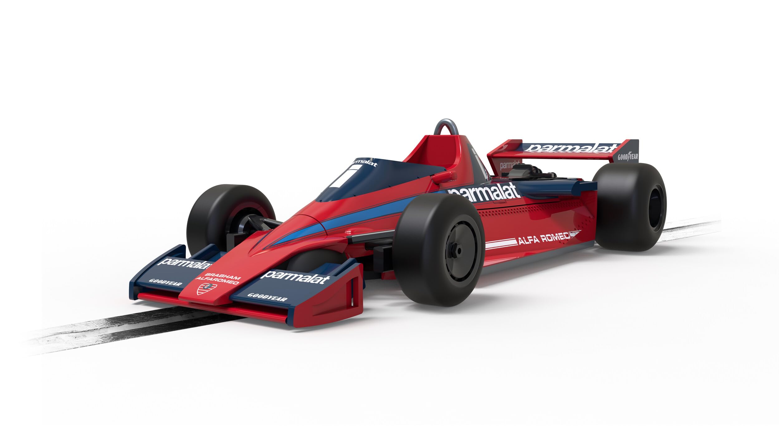 Scalextric C4510 1:32 Brabham BT45 Lauda Italien 1978 HD - Slotcar, Rennbahn, Auto für Rennbahn, Rennbahnauto, Rennbahn, Kinderspielzeug, Zubehör für Rennbahnen, Rot