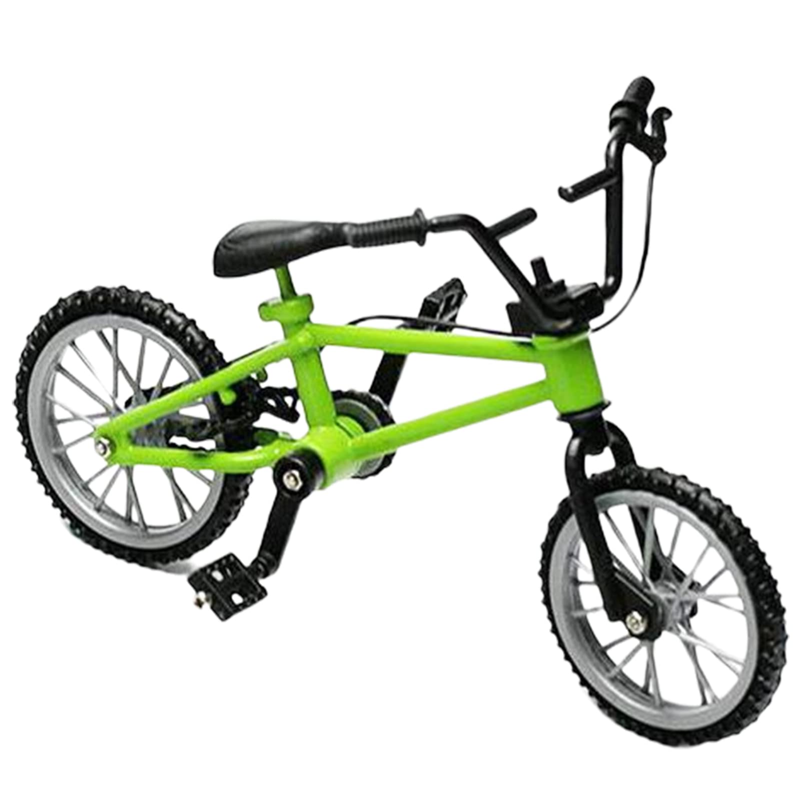 VALINK Finger Bikes BMX,1:10 Scale Model Metal Racing Bike,Finger Toy Mountain Bikes Game Toy Collections Green