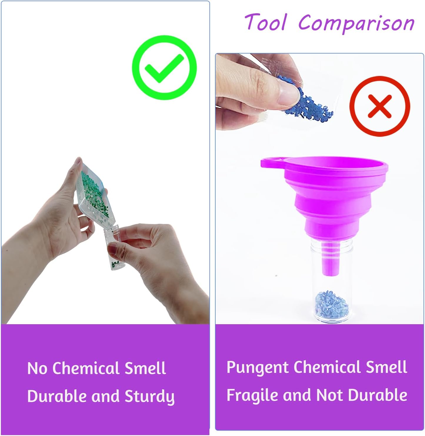 SuSentak Diamond Art Storage Containers with Dot Drill Tools,240 Slots Bead Organizer Case for 5D DIY Art Kits, Portable Craft Box for Diamond Painting Accessories (Blue)