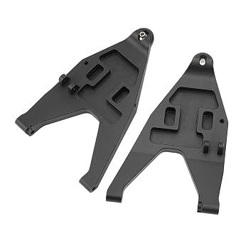 Aluminum Alloy Front Lower Suspension Arm Upgrade Parts for TRAXXAS UDR 1/7 RC Car Lightweight Durable Improves Performance Easy to Install (Black)