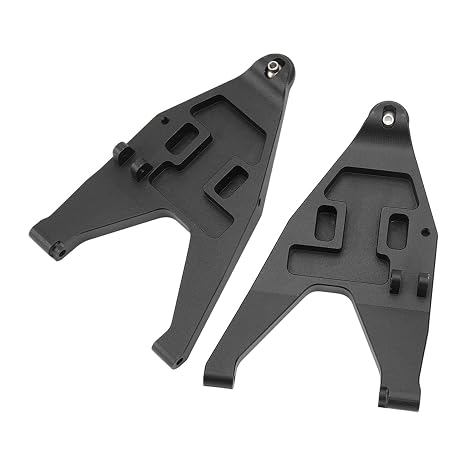 Aluminum Alloy Front Lower Suspension Arm Upgrade Parts for TRAXXAS UDR 1/7 RC Car Lightweight Durable Improves Performance Easy to Install (Black)