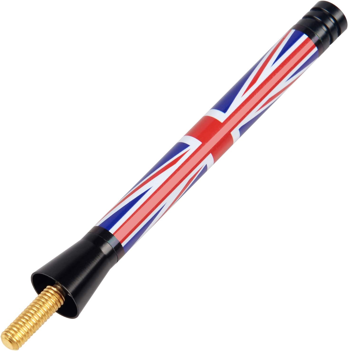 Antenna, Compatible with MINI Cooper All Models - Will fit Any MINI Cooper, Cooper S, Convertible, Countryman, Clubman, Coupe or Roadster (Red/Blue/White Union Jack UK Flag)