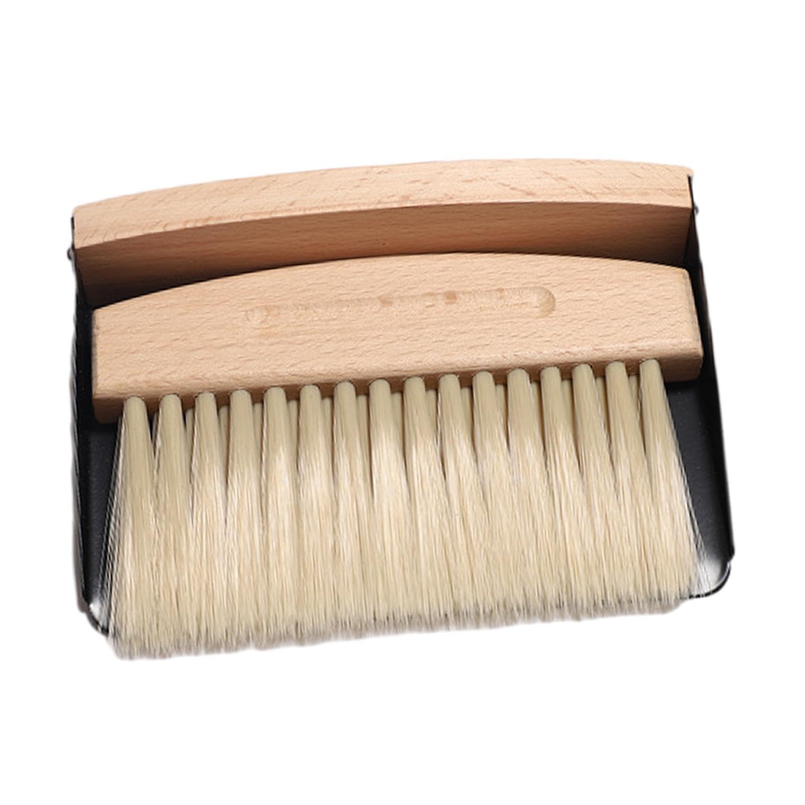 Zanthicia Mini Broom Dustpan Set For Desktop Dust Cleanup Handy Solution For Craft Classes And Household Needs And Crevices In Window Sills And Furniture. , black nylon bristles , 15.5x10.5x4cm
