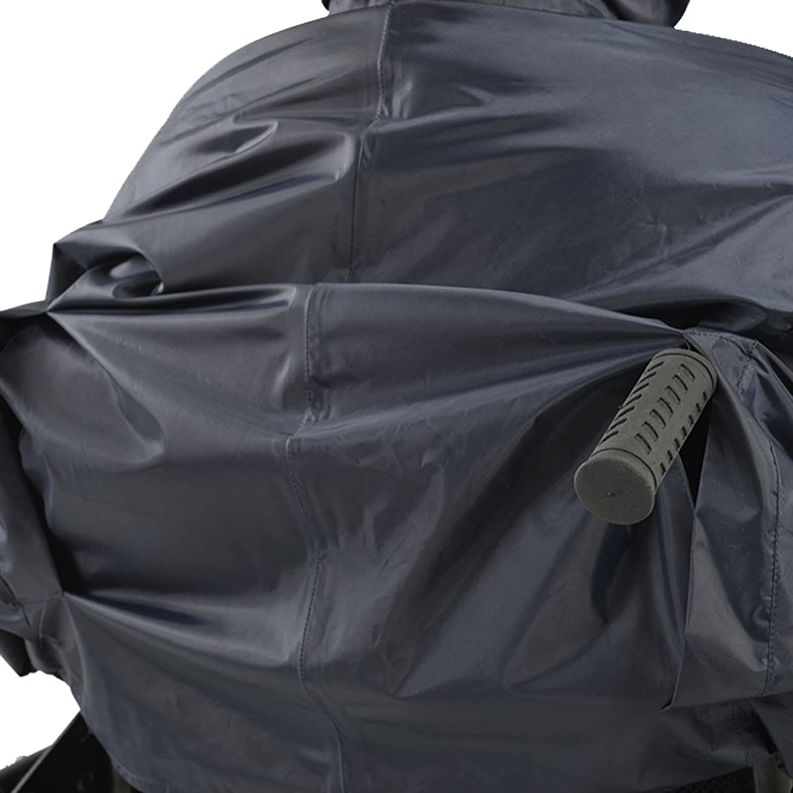 Poncho impermeable para sillas de ruedas, capa de lluvia con manga con capucha, tiras reflectantes, impermeable para ancianos y pacientes
