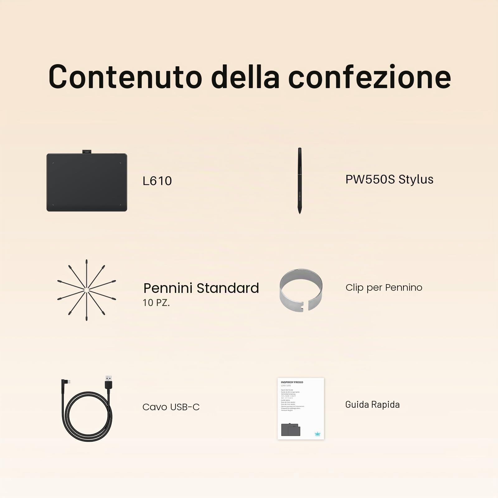 HUION Inspiroy Frego M Tavoletta Grafica Bluetooth, PenTech 3.0+, Tavoletta Grafica 10x6,25 Pollici per Disegnare, Progettare, Lavorare con Mac, PC e Dispositivi Mobili