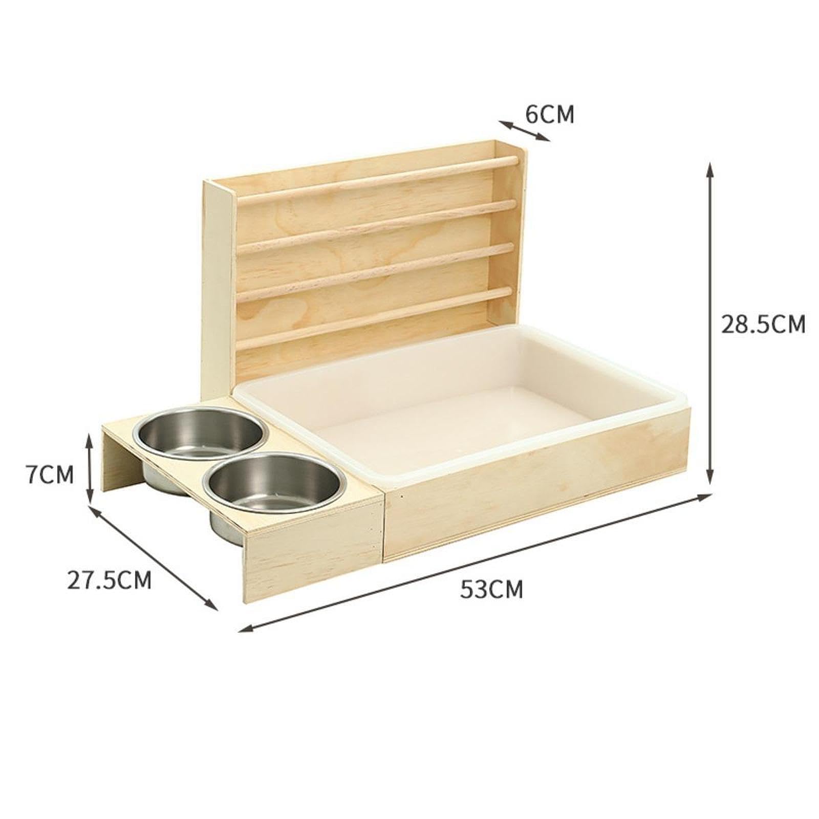 3 in 1 Heuraufe für Kaninchen, Interaktives Käfigzubehör, Heuhalter für Meerschweinchen, Kaninchenfuttertoilette für Rennmäuse