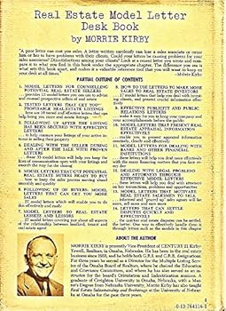 Hardcover Real estate model letter desk book