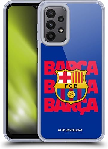 Head Case Designs Officially Licensed FC Barcelona Barca Crest Graphics Soft Gel Case Compatible with Samsung Galaxy A23 5G (2022)