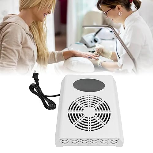 Miniatura 6 de Colector de polvo de uñas de 80 W, aspirador de bajo ruido, filtros reutilizables, fuerte potencia de succión, máquina colectora de polvo de uñas