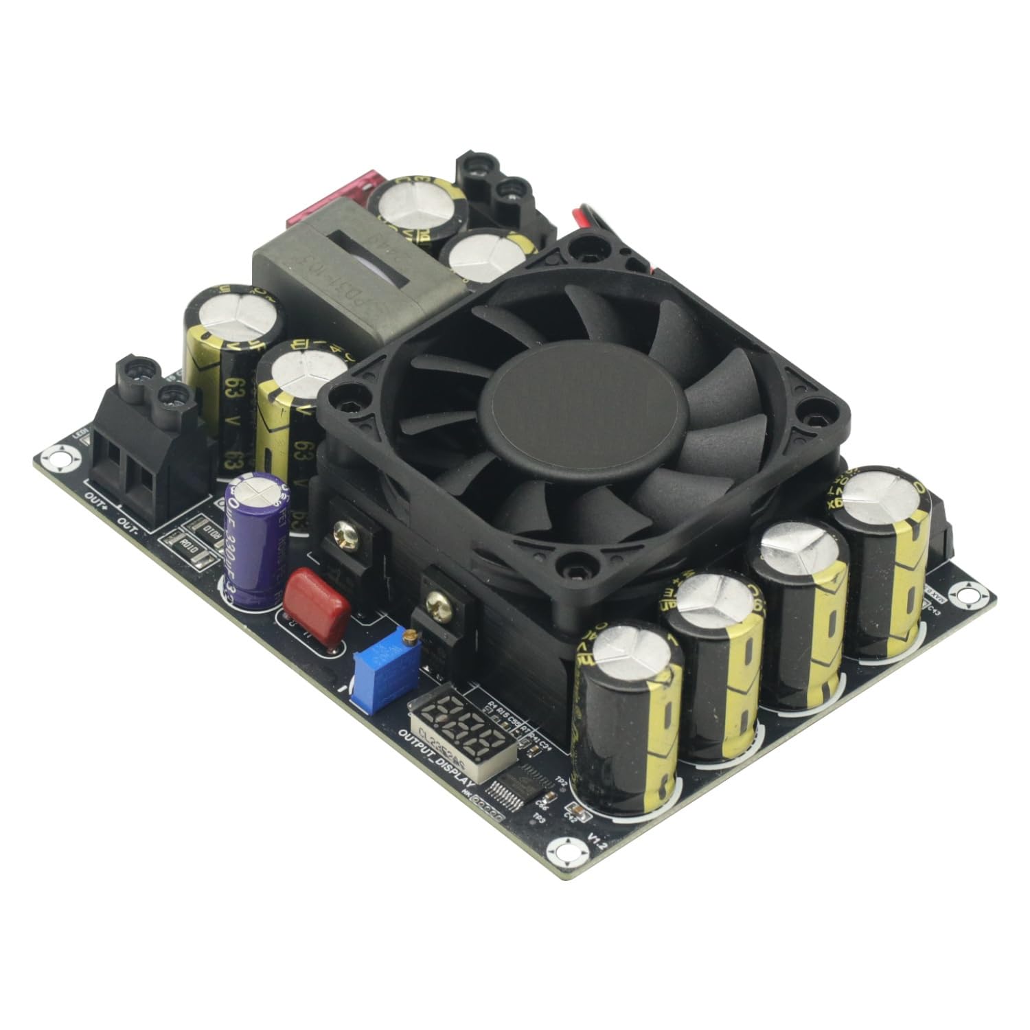 Módulo de potencia de 500 W CC a CC de 11 V-27 V a 27 V-50 V, módulo convertidor regulador de potencia para amplificadores de audio
