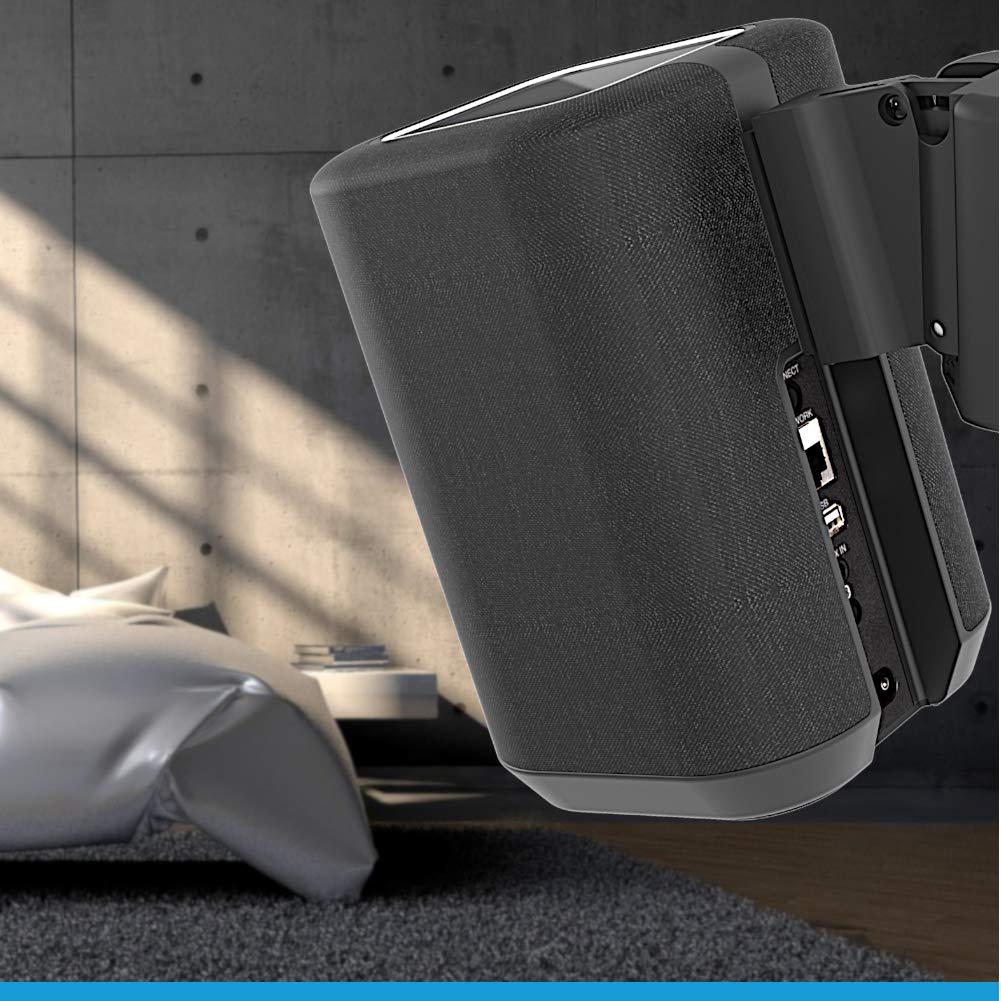 Cavus CMDH150B Support mural rotatif et inclinable pour enceinte intelligente Denon Home 150 - Facile à accrocher - Support avec matériel de montage - Noir