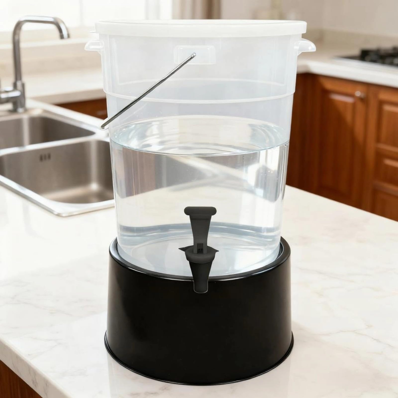Dispensador de bebidas heladas de gran capacidad, contenedor a prueba de fugas con grifo para hogares, cocina, eventos al aire libre, refrigerador, jarra de agua fría, dispensador de bebidas