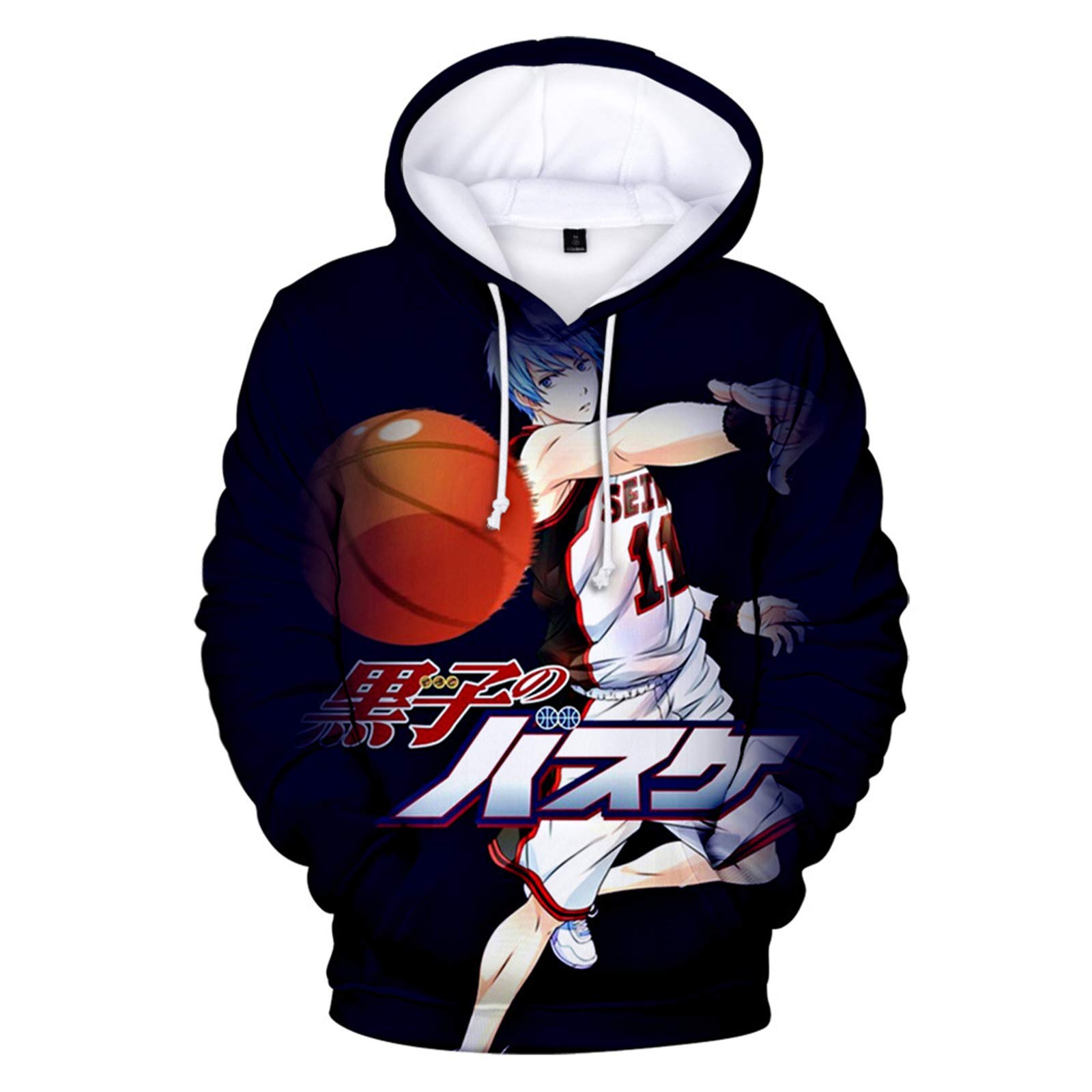 Keepmore Women's #4 Kuroko's Basketball Hoodie Unisex Anime Kuroko's Basketball Kuroko Tetsuya Kagami Taiga Cosplay Hooded Sweatshirt Harajuku Hip Hop Hoody