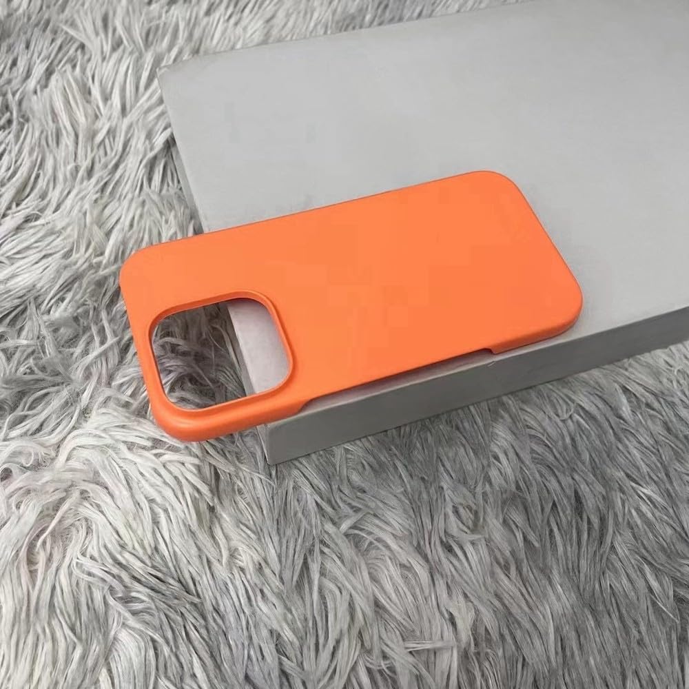Coque ultra fine pour iPhone 11 Pro Max orange rigide sans bord latéral